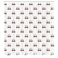 thumbnail image 3 of Ambesonne Golf Shower Curtain, Carts Pattern Golfing Stroke, 69"Wx84"L, Red Charcoal Grey, 3 of 5