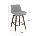 thumbnail image 4 of Corazza Mid-Century Modern Counter Stool by LumiSource, 4 of 8