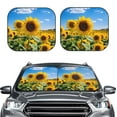 thumbnail image 2 of Salouo Sky Golden Sunflower Field B Pattern Car Windshield Sun Shade Foldable | Front Windshield Shade for Sun, Heat and UV Rays | Interior Sun Protection-Small, 2 of 6