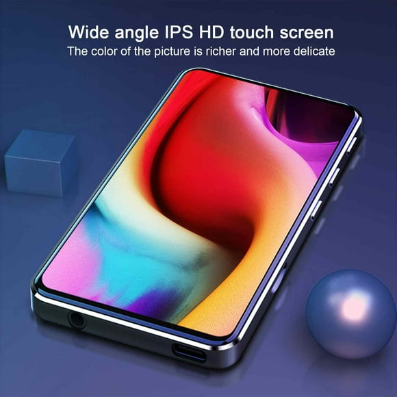 TopLLC MP3 Player With Bluetooth Touchscreen HD Video Mp4 Mp3 Music Player With Speaker FM Radio Micro Slot Headphones Up To 64GB on Clearance