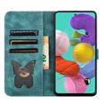 thumbnail image 3 of Compatible with Samsung Galaxy A71 4G Embossed Butterfly Cat Wallet Case with Card Slots Kickstand Cover, 3 of 5