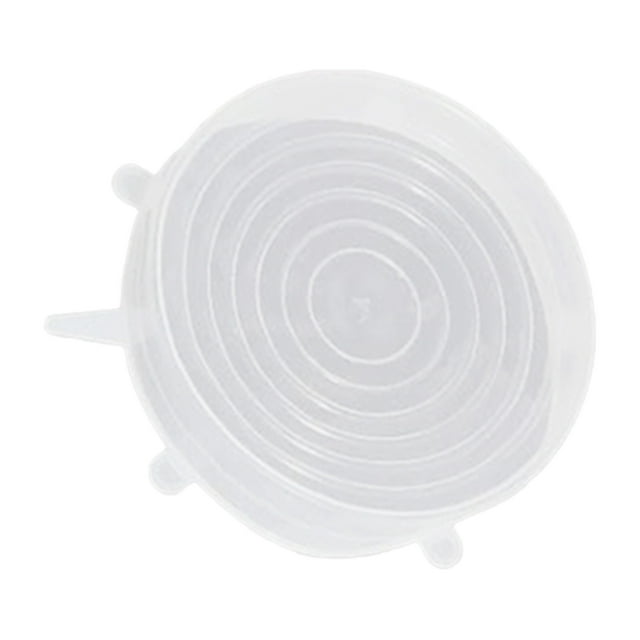 Juego de 3 tapas de silicona reutilizables para almacenar alimentos en tazones, tazas y recipientes. Tapas elásticas flexibles y a prueba de fugas para la conservación de alimentos en la cocina.