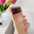 thumbnail image 3 of Bling Case Compatible with Samsung Galaxy Z Flip 4 with Cute Butterfly Strap Hard PC Shockproof Cover for Girls-Orange, 3 of 6