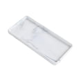 thumbnail image 2 of Bandeja para servir con estampado de mármol, bandeja de almacenamiento, bandeja rectangular moderna para joyas para bodas. Gris Pequeño, 2 of 9