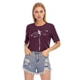 thumbnail image 2 of Chulianyouhuo Dragonfly Shirts Women Cute Graphic Tees Short Sleeve Summer Tops Crew Neck, 2 of 6