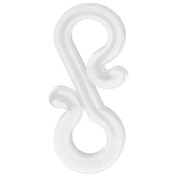 pstuiky Mini ganchos de plástico para colgar luces navideñas en canalones (120 unidades)