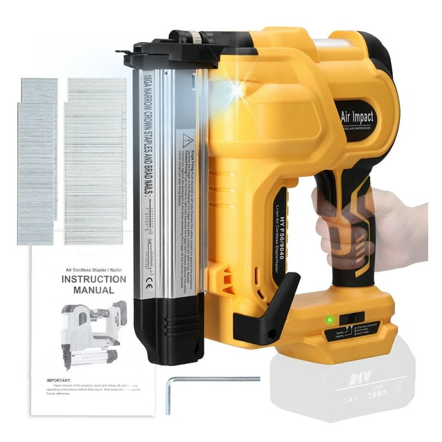 Cordless Nailing Machine Electric Stapler With 200pcs 32mm And 200pcs 50mm Nails For Lithium Battery Electric Nailing Gun