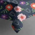thumbnail image 4 of Pioneer Flower Floral Print Pattern Rectangle Tablecloth 60"x120", Waterproof Polyester Table Cloth, Wipeable Spillproof for Dining Camping Indoor Outdoor, 4 of 6