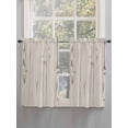 thumbnail image 5 of Farmhouse Vintage 2 Panel Kitchen Curtains for Windows, Summer Country Retro Wooden Grain Bathroom Privacy Curtain, Home Décor Window Treatment for Bedroom/Living Room 55"x45", 5 of 6