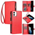 thumbnail image 1 of Funda con tapa estilo vintage para iPhone 12 Mini, ranura para múltiples tarjetas, protección total, estilo retro, material PU+TPU, 1 of 5