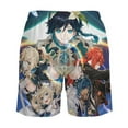 thumbnail image 5 of Genshin Impact Mens Swim Trunks with Compression Liner Board Shorts Quick Dry Swim Shorts Bathing Suits S, 5 of 8