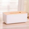 thumbnail image 4 of Wooden Tissue Box - 9"x5"x4" European Style Bathroom & Cars Tissue Holders, Decorative Kleenex Storage for Living Room and Office, Lid for Privacy & Organization, 4 of 6