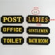thumbnail image 5 of Letreros de Puerta Kusrkot 2 uds PVC Negro, 5 of 8