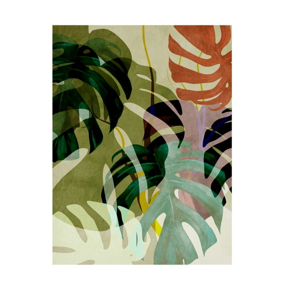 Trademark Fine Art Ana Rut Bre Leaves 29 Canvas Wall Art