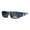 Blue, variant on Polarized Womens Rectangular 57mm Fit Over Sunglasses Translucent Red