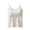 White, variant on TGSLY Camisole for Women Built-in Padded Bra Dressy Casual Scoop Neck Adjustable Spaghetti Strap Sleeveless Shirts Summer Basic Solid Color Crop Tank Tops M