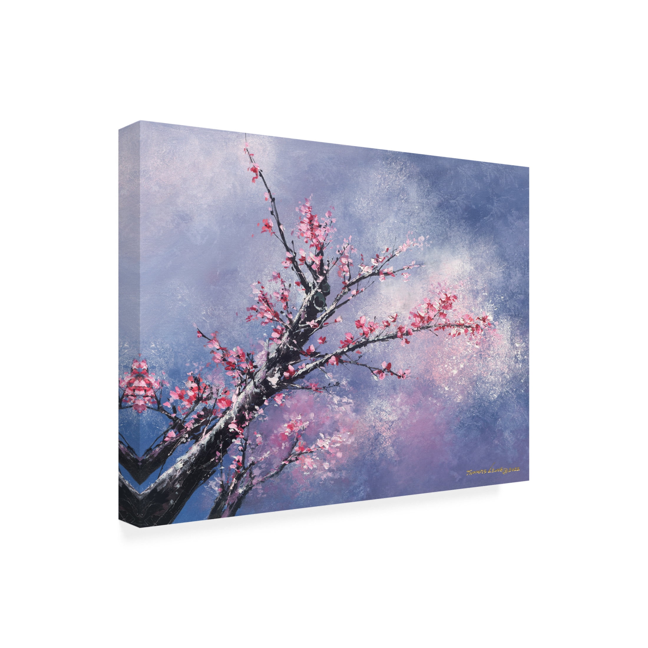 Canvas Wall Art - Thomas Leung 'Blossom Season' Wall Art for Living Room, Bedroom, or Office Décor by Trademark Fine Art - 32 x 24 Inches