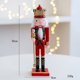 thumbnail image 1 of Adorno de Cascanueces de madera, figura de soldado, colgante de árbol de Navidad, decoración de mesa de oficina, estatuas, regalos para amigos y niños, 30CM, 1 of 5