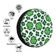 thumbnail image 5 of Bingfone Leopard Print St. Patrick'S Day Spare Tire Cover Weatherproof Universal Wheel Protectors For Rv Camper Travel Trailer Suv Truck 15 Inch, 5 of 9