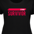 thumbnail image 4 of Inktastic Stroke Survivor Women's Plus Size T-Shirt, 4 of 5