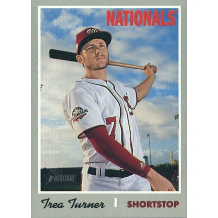 2019 Topps Heritage #455 Trea Turner Washington Nationals SP Baseball