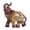 Brown-S, variant on Feng Shui Elephant Statue Elephant Figurine For Wealth Home Office Decoration Resin Sculpture Gift Collection