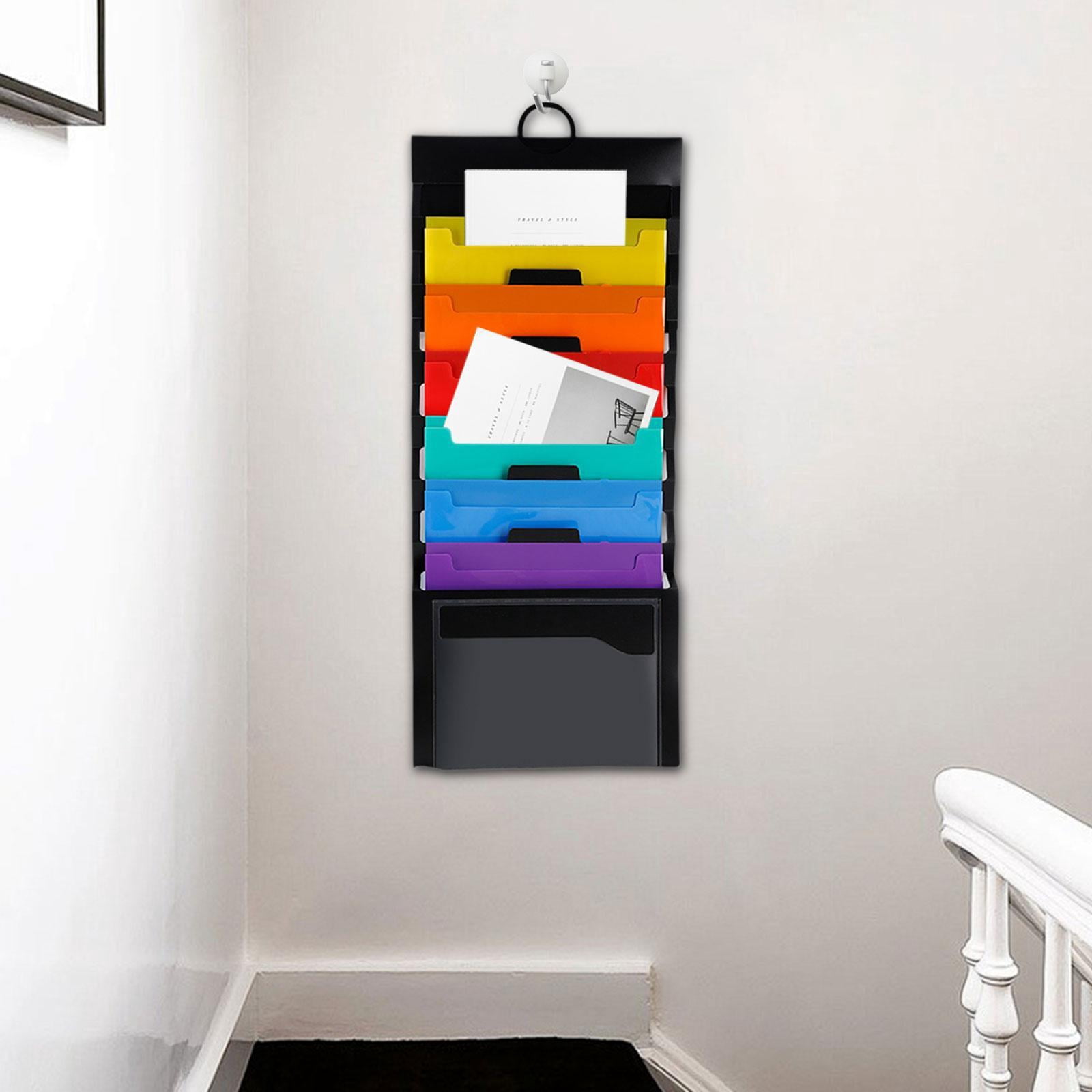 figatia Expanding File Folder Accordion File Organizer 6 Pocket Multifunctional Hanging File Organizer for files Organization Meeting