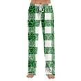 thumbnail image 7 of FrzhBrz St Patricks Day Comfy Pajama Pants for Women Wide Leg Pj Pants Lucky Clover Print Pj Bottoms Trousers, 7 of 7