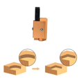 thumbnail image 4 of Carpenter'S Right Angle Punch Angled Chisel Square Chisel Recessed Hinge Door Lock Right Angle Carving Chisel, 4 of 5