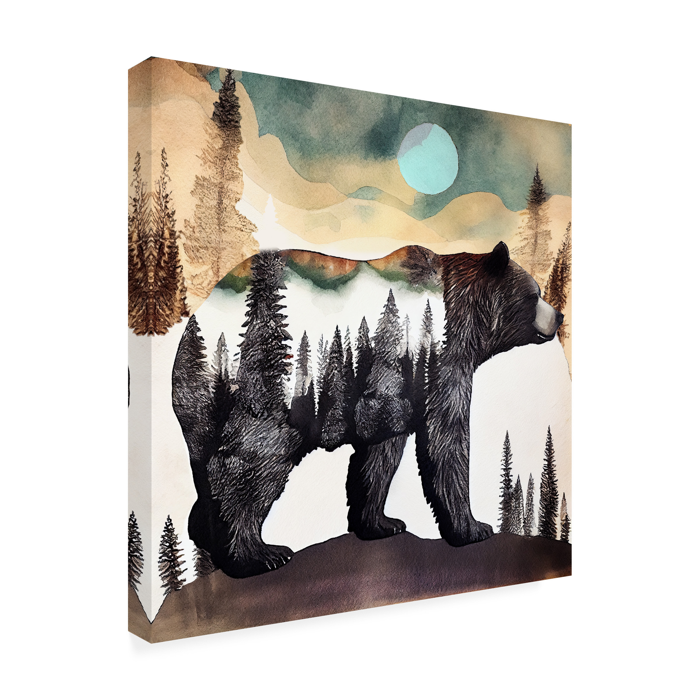 Canvas Wall Art - Sasha 'Earthen Wonderland I' Wall Art for Living Room, Bedroom, or Office DÃ©cor by Trademark Fine Art - 18 x 18 Inches