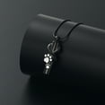 thumbnail image 5 of Personalize Stainless Steel Paw Print Cylinder Urn Pendant Necklace for Cremation Ashes Holder Necklace for Dog Cat Ashes Pet Memorial Jewelry, 5 of 7