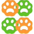 thumbnail image 1 of 4 piezas （naranja+verde） Lavadora removedora de pelo para mascotas, Ropa, Pelo, Desechos de piel, Pelo de animal, Lavandería, Lavadora reutilizable, Quitapelusas, Depilación para mascotas JM, 1 of 5