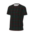 thumbnail image 5 of Rocae Buffalo Plaid Dark Green for Men's Mesh Quick-Dry Short Sleeve Workout T-Shirt,Mens Crew Neck Tee Lightweight Soft Classic T Shirts X-Small, 5 of 9
