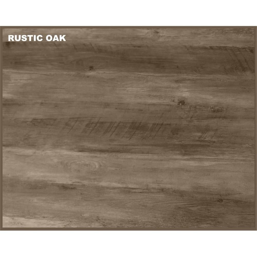Pemberly Row Contemporary 65" Executive Desks in Rustic Oak Finish