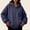 Navy, variant on QUNYINEY Womens Hoodies Fall Pink Zip Up Sweatshirt Casual Long Sleeve Hooded with Pocket Loose Fit Sweatshirt for Women S-2XL