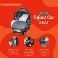 thumbnail image 4 of Baby Trend Infant Car Seat, Ally 35, Magnolia, Travel System with Cover, 4 of 13