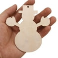 thumbnail image 3 of ORDDIART 10PCS Wooden Snowman Hanging Ornament Christmas Tree Decor Home Decoration present, 3 of 8