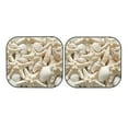 thumbnail image 5 of Lsque Starfish and Sea Shells 2 PCS Windshield Sun Shade | CarFoldable Window Covers | Car Accessories Reflect UV for Universal Cars SUV Truck | Large, 5 of 7