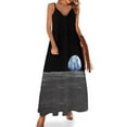 thumbnail image 1 of La Tierra se eleva sobre la Luna Apolo 11 1969 Vestido sin mangas Vestidos de ceremonia Vestido de dama de honor mujer, 1 of 7