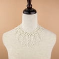 thumbnail image 2 of Blouse Détachable Col Faux Élégant Perles Collier Claudine, 2 of 9