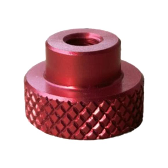 S SERENABLE CNC Aluminum Alloy Knurled Hand Thumb Nut Good Hand Feel Resistant Anodized Red