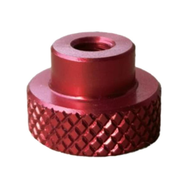 Tuerca moleteada, cabeza forma forma forma plana de biselado Anodizado M3x16Mx6mm Tuercas de mariposa duraderas, resistentes al Rojo DYNWAVEMX Tuerca moleteada