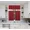 Burgundy, variant on Gorgeous Home Linen 3pc Kitchen Window Curtain Set Foam Lined Rod Pocket Faux Silk 2 Tiers 1 valance Solid Color Lime Green