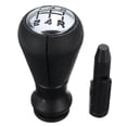 thumbnail image 1 of Pomo de cambio manual de 5 velocidades para Peugeot 106 107 205 207 306 307 308 405 406 407 607 / CITROEN C2 C3 C4 Picasso - Negro y plateado, 1 of 5