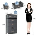 thumbnail image 3 of Crestlive Products Gray 6-Drawer Dresser Chest Vertical Storage Tower, 3 of 8