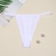 thumbnail image 2 of Gibobby Pantaleta de encaje para mujer Ropa interior calada Sexy para mujer, cintura trasera de encaje, cintura media alta, cinturón ensanchado(Blanco,XL), 2 of 3