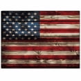 thumbnail image 2 of Area Rugs Indoor Non-Slip Rectangle Rug 2.7x5 Ft Retro USA Flag Stars Stripes Wood Grain Independence Day Rug Rubber Backing Floor Mats Non Shedding Home Decor Carpet for Entryway Living Room, 2 of 8