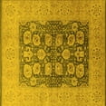 thumbnail image 1 of Ahgly Company Indoor Square Oriental Yellow Traditional Area Rugs, 8' Square, 1 of 4