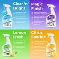 thumbnail image 4 of Natural Cleaning Supplies Set - All-Purpose Cleaner, Citrus Degreaser, Floor and Tile Cleaner, Windows, Glass, and Mirror Cleaner - No Irritating Chemicals, Home Safe - 4 packs 24 oz spray, 4 of 4