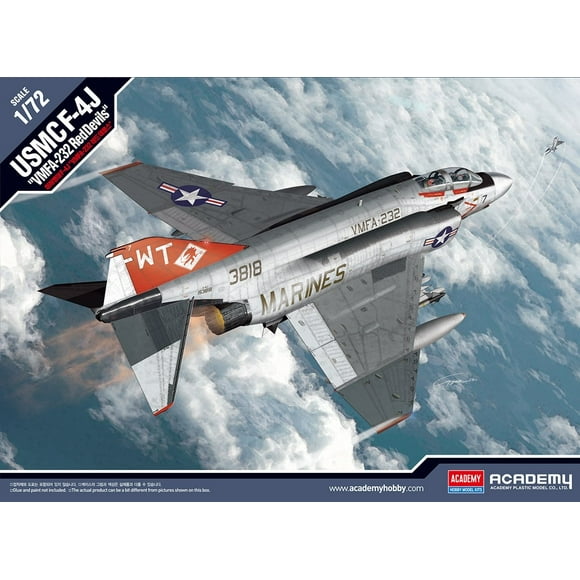 ACA12556 1:72 Academy USMC F-4J Phantom II 'VMFA-232 Red Devils' [Model Building KIT]